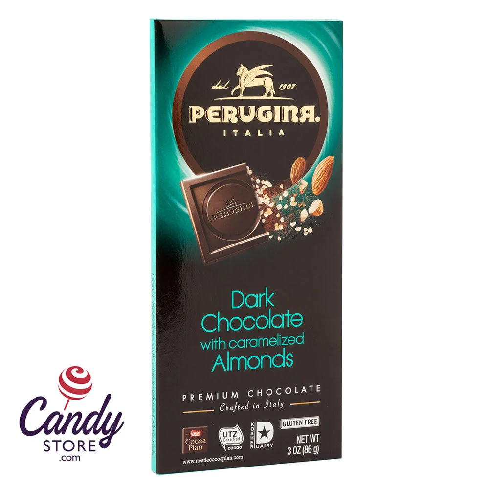 Dark Chocolate w Almonds Bars Perugina - 12ct