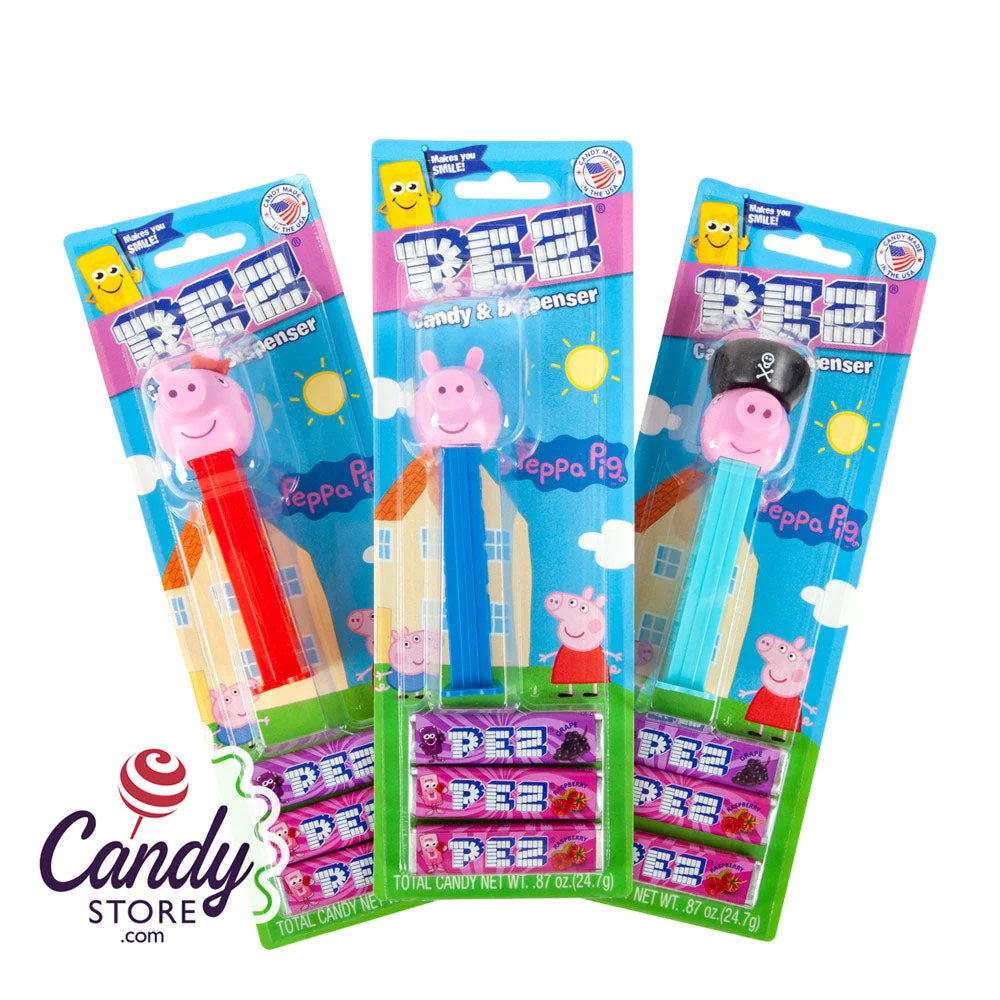 Pez Blister Packs Peppa Pig .87oz - 12ct