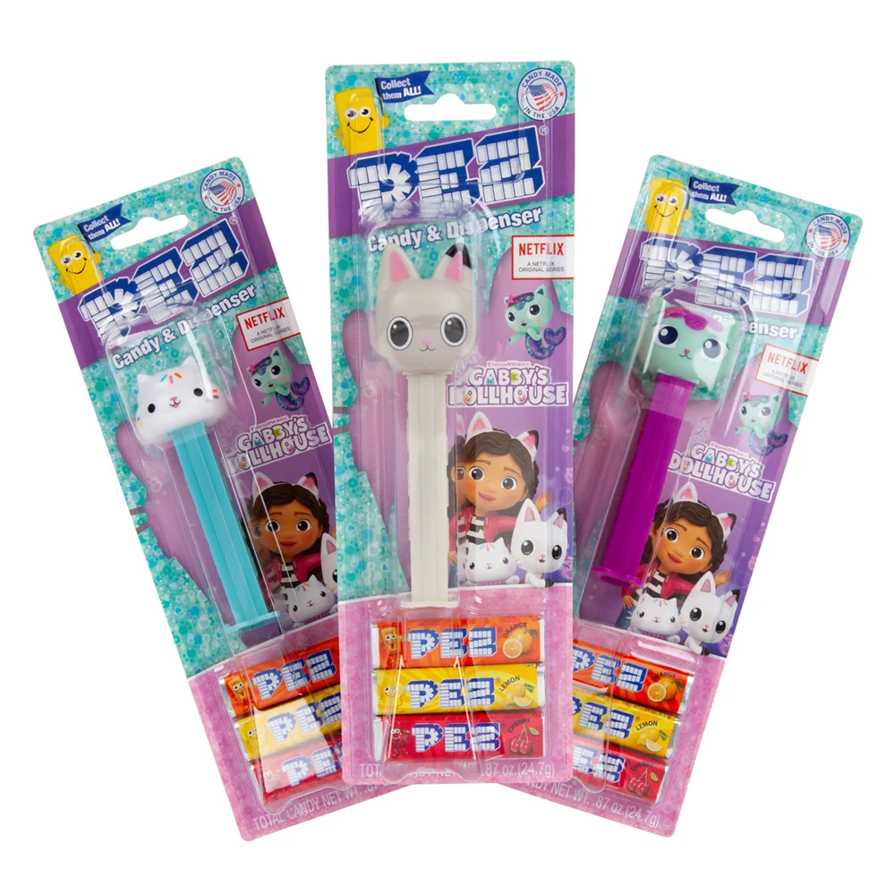 Gabby's Dollhouse Pez Dispenser Blister Packs - 12ct