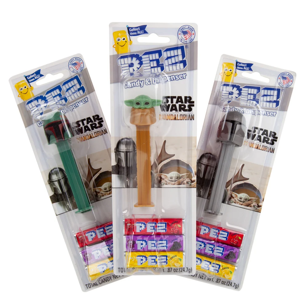 Pez Star Wars The Mandalorian Dispenser Blister Packs - 12ct
