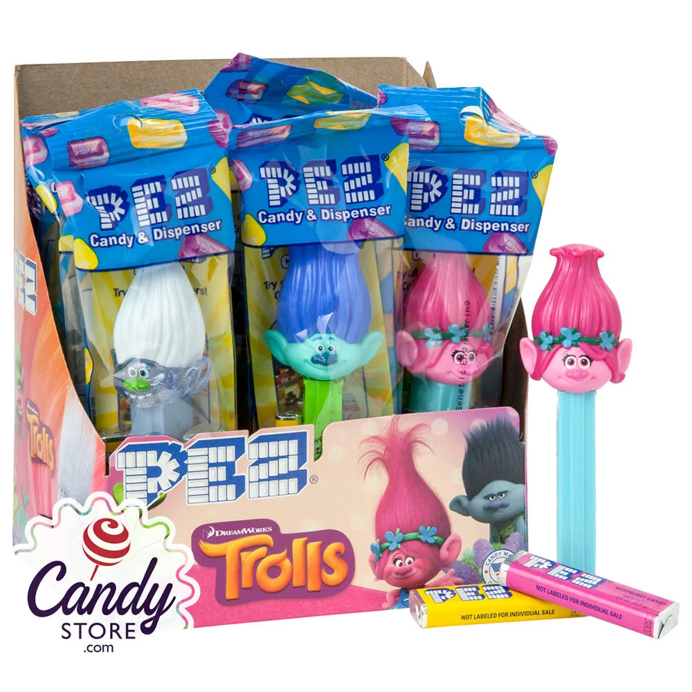 Pez Trolls Assortment - 12ct