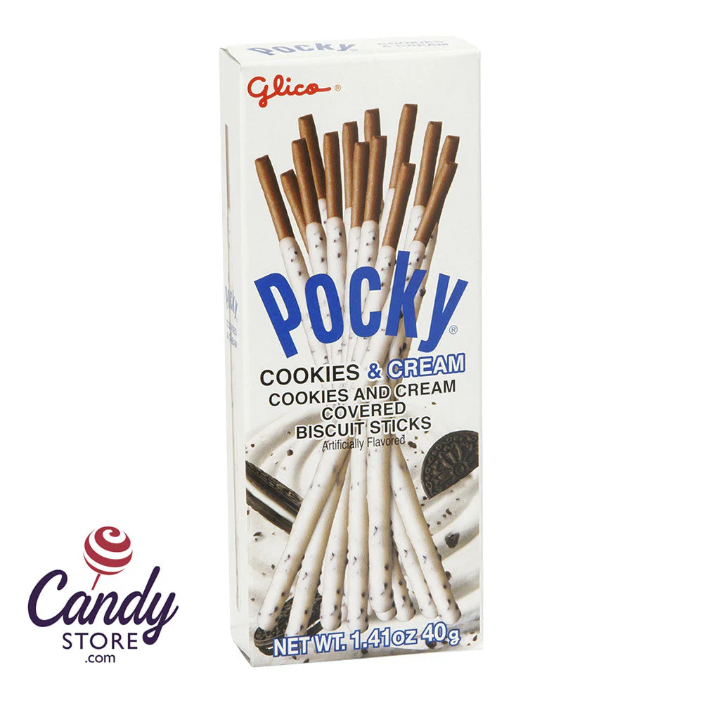 Pocky Sticks Cookies 'N Cream Cookie 1.41oz Box - 20ct