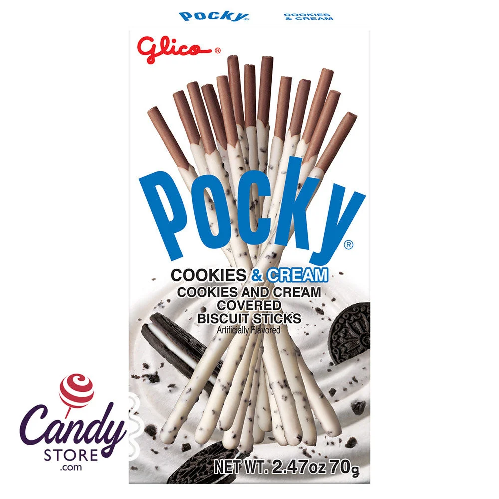 Pocky Sticks Cookies 'N Cream Cookie 2.47oz - 10ct