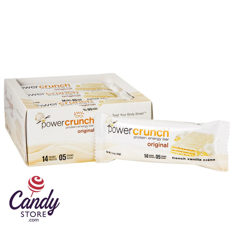 Power Crunch Original French Vanilla Creme 1.4oz Bar - 12ct