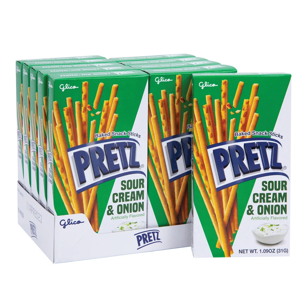 Pretz Sour Cream & Onion Baked Snack Sticks - 10ct
