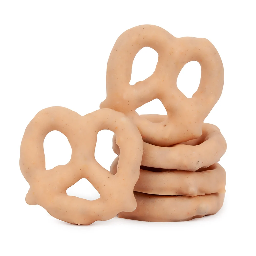 Pumpkin Spice White Choc Covered Mini Pretzels - 15lb