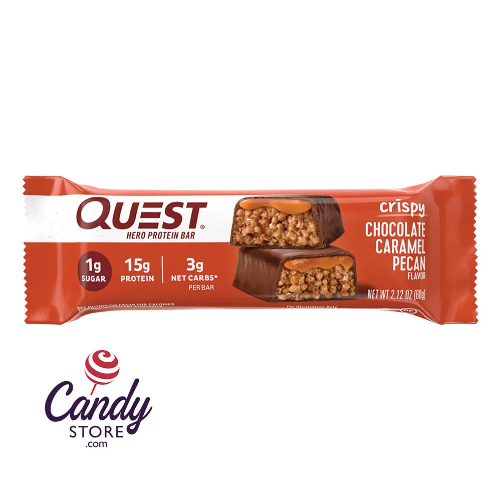 Quest Hero Bar Chocolate Caramel Pecan 2.12oz - 12ct