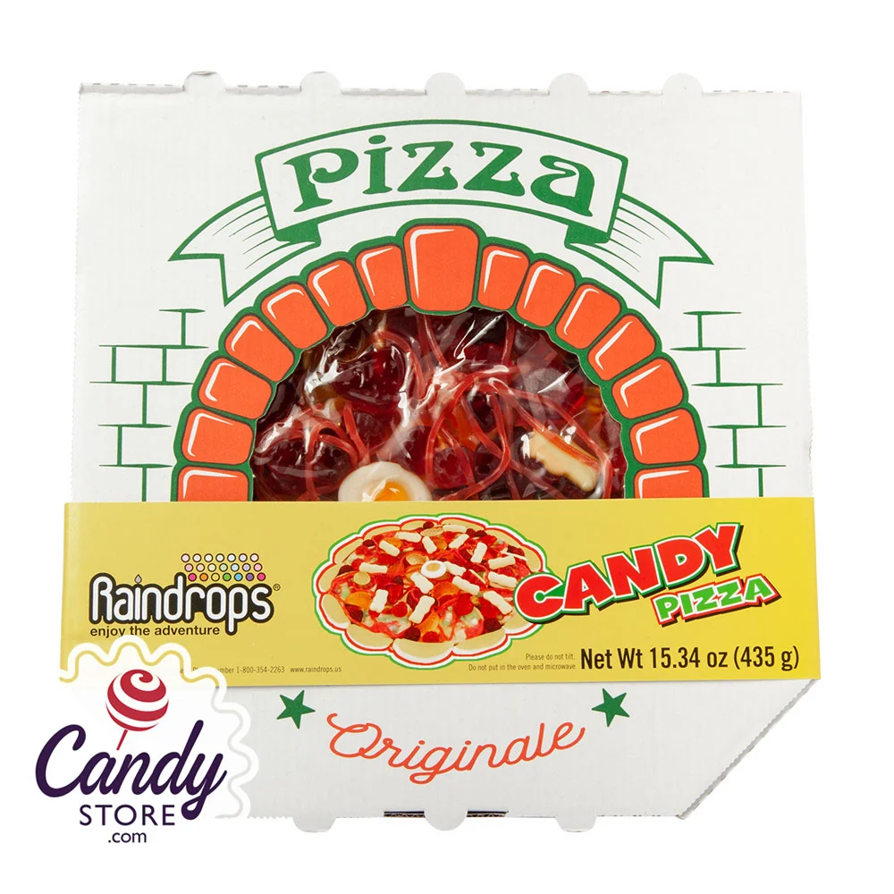 Giant Gummy Pizza Raindrops - 6ct