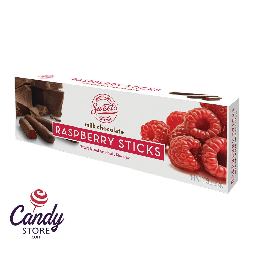 Raspberry Jelly Sticks - Milk Chocolate - 10.5oz - 12ct
