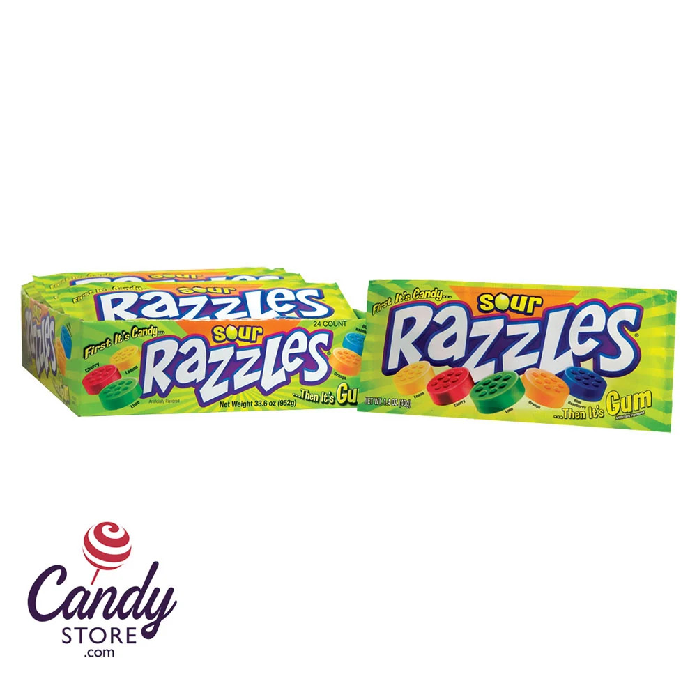 Razzles Sour 1.4oz Bag - 24ct