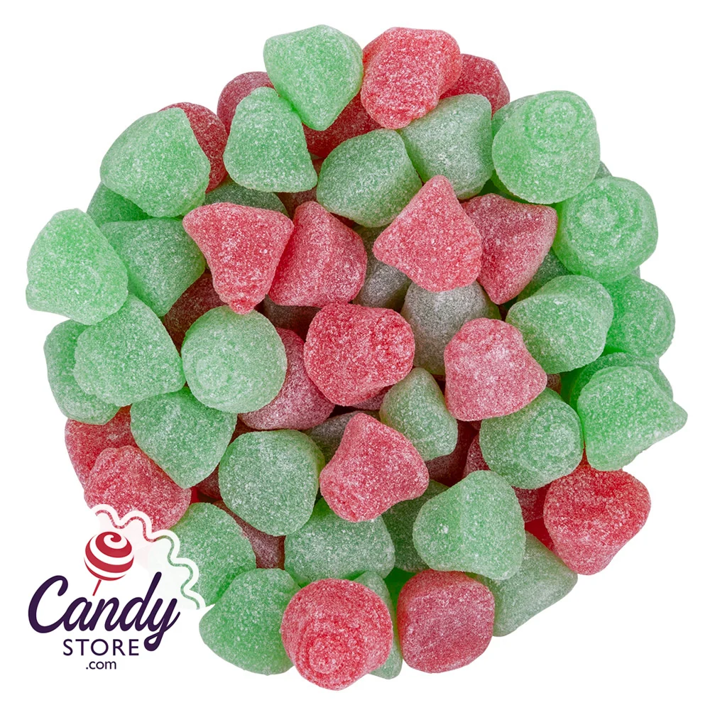 Red & Green Jelly Bells Candy - 15lb Bulk