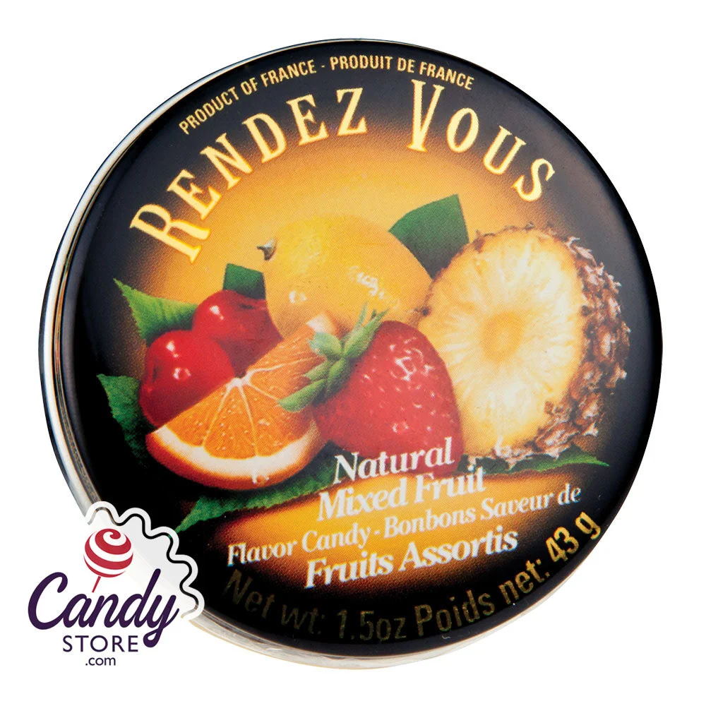 Rendez Vous Mixed Fruit 1.5oz Tin - 12ct
