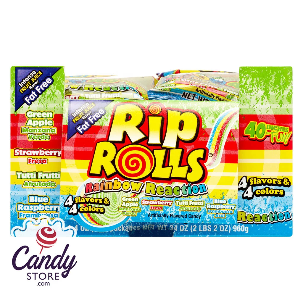 Rip Rolls Rainbow Reaction Candy - 24ct - Image 5