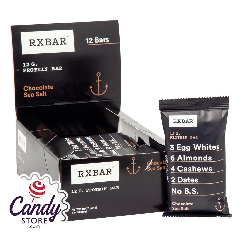 Rx Bar Chocolate Sea Salt 1.83oz Protein Bar - 12ct