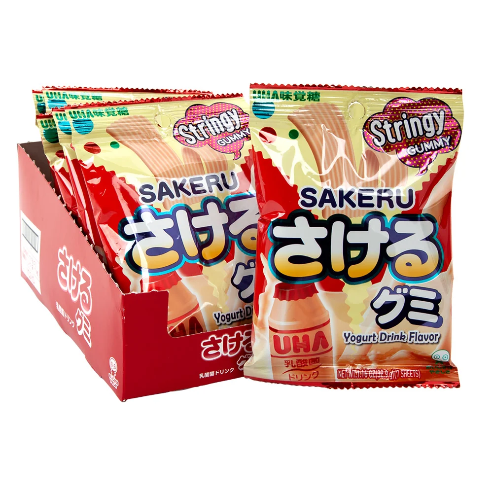 Sakeru Yogurt Drink Gummy Peg Bags - 10ct