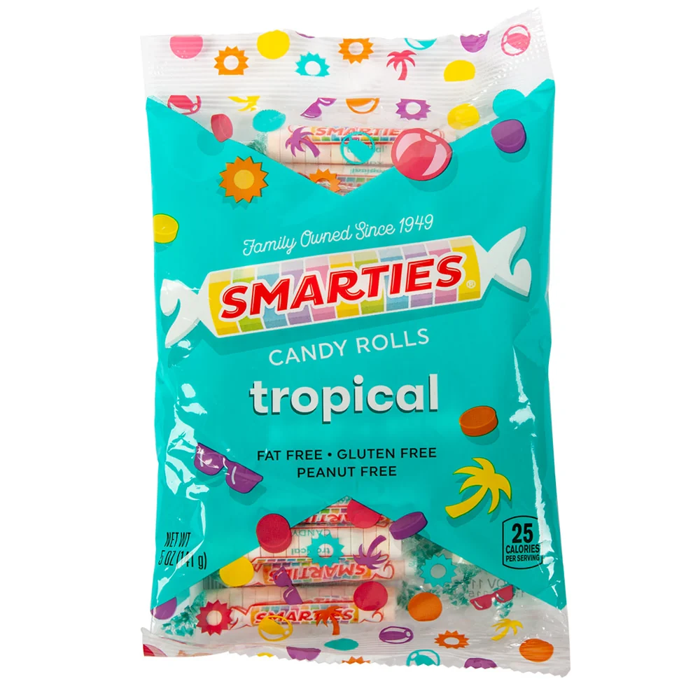 Smarties Tropical Peg Bags - 12ct