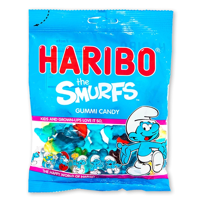 Haribo Smurfs Gummi Candy 5oz Bag - 12ct - Image 2