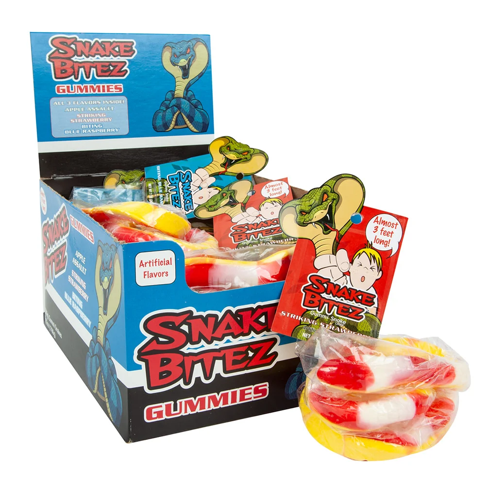 Snake Bitez Giant Gummy Snake - 9ct