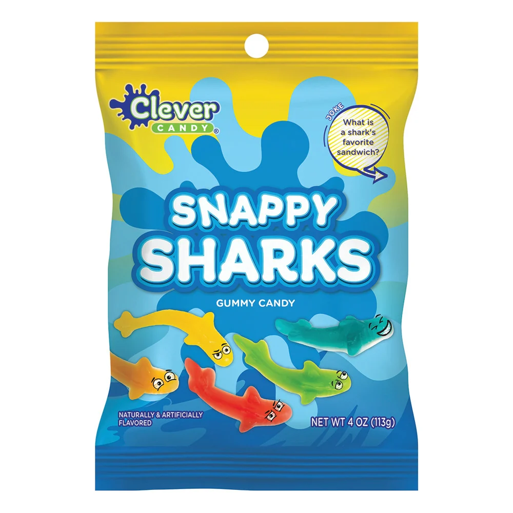 Snappy Sharks Peg Bags - 12ct