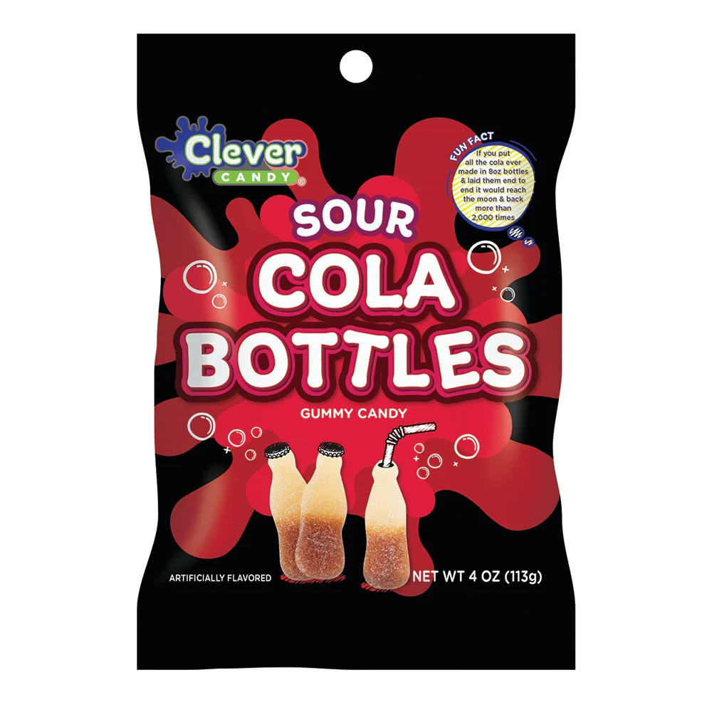 Sour Cola Bottles Peg Bags - 12ct