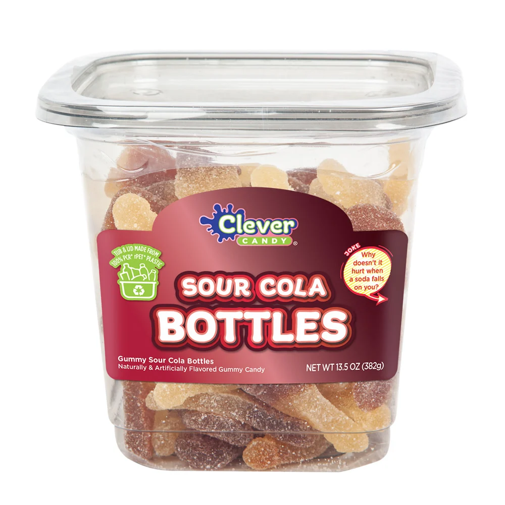 Sour Cola Bottles Tubs - 12ct