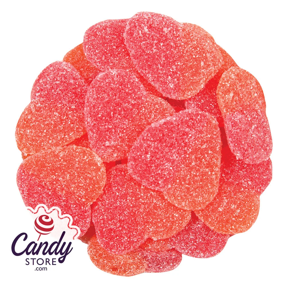 Sour Gummi Peach Hearts - 5lb - Image 3