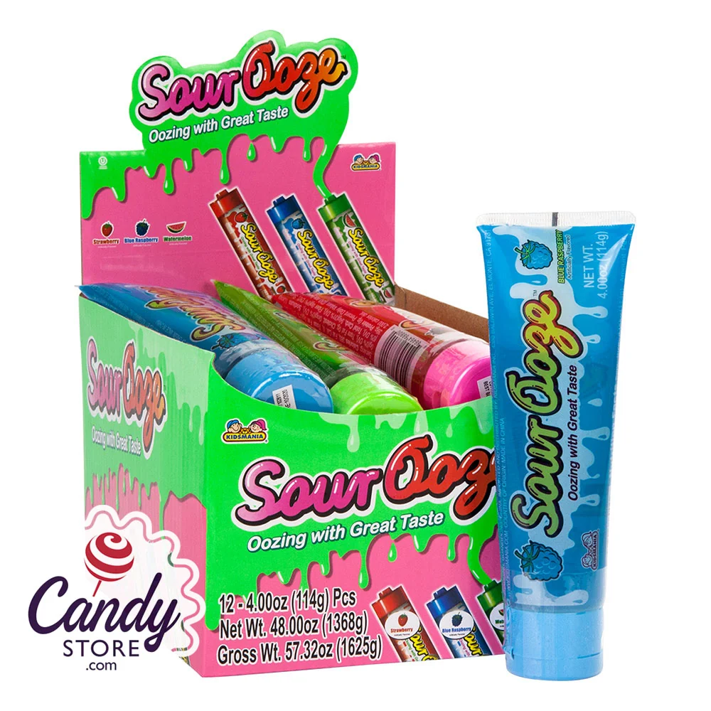 Sour Ooze Tube Squeeze Pop 4oz - 12ct