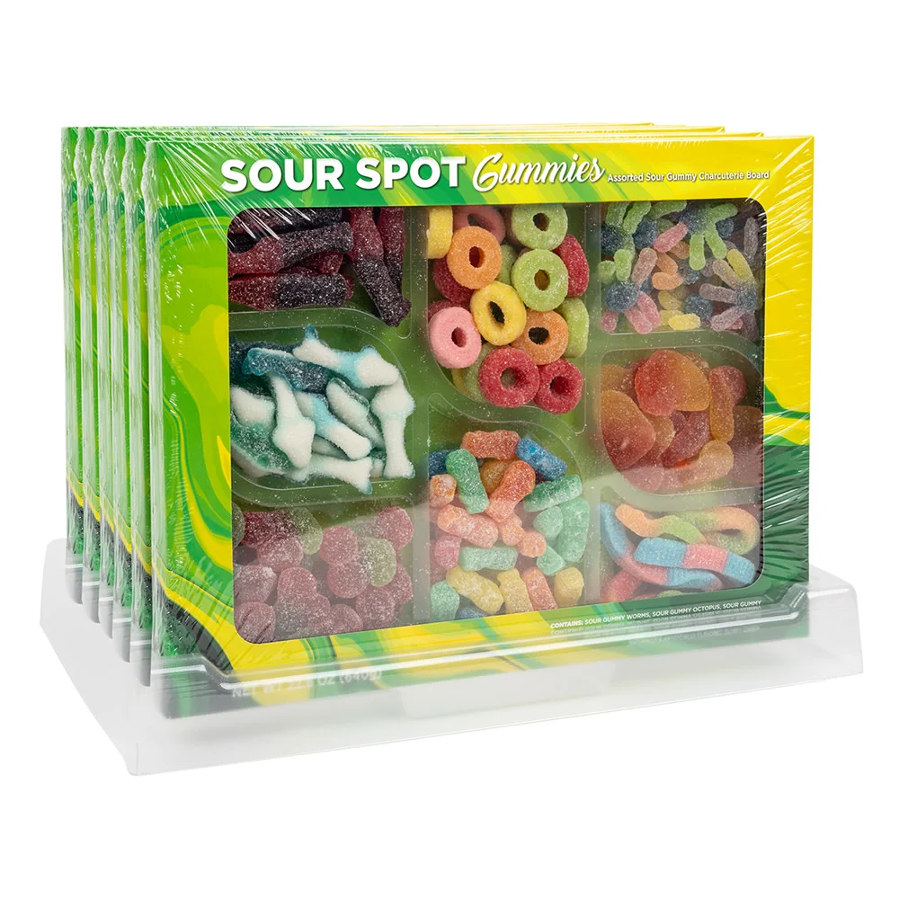 Sour Spot Gummies Charcuterie Board Boxes - 6ct