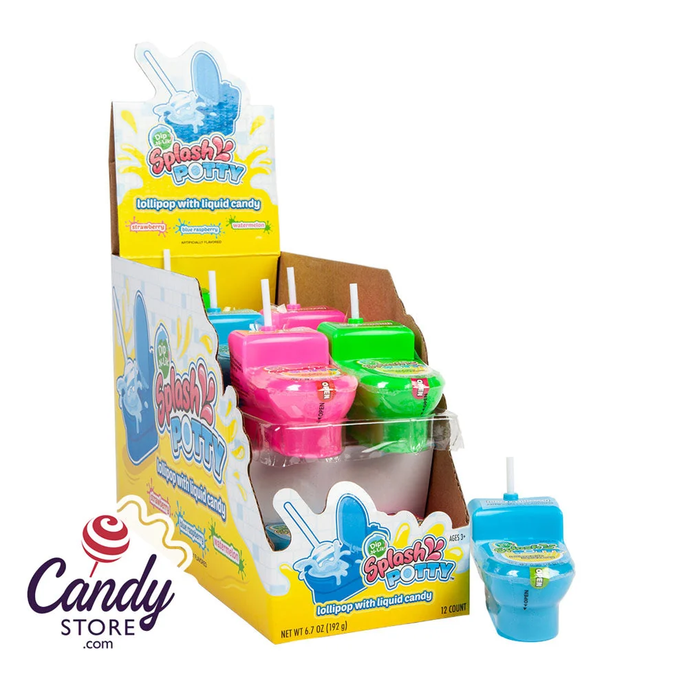 Splashy Potty Dip And Lik - .95oz - 12ct