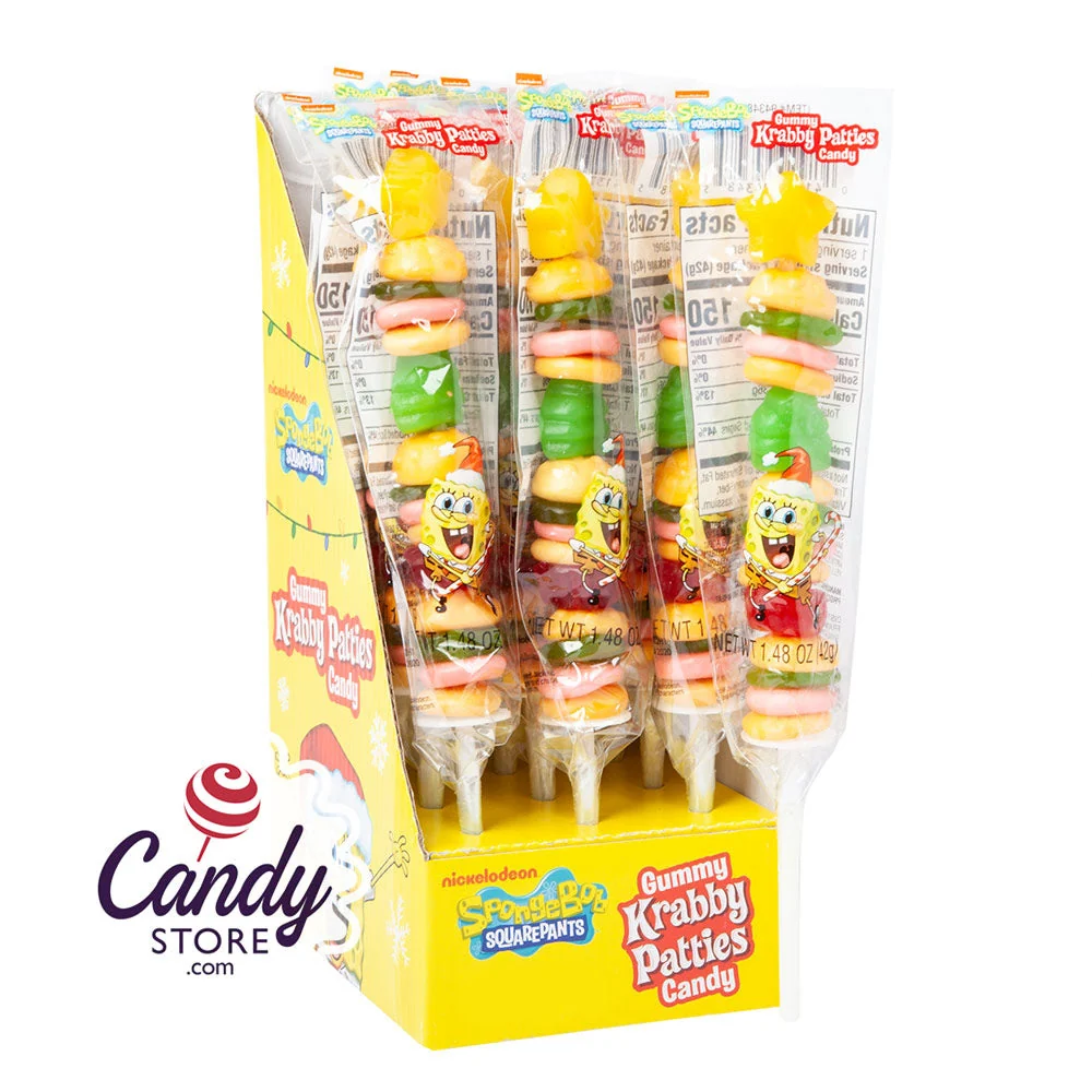 Spongebob Krabby Patty Kabob 1.5oz - 12ct