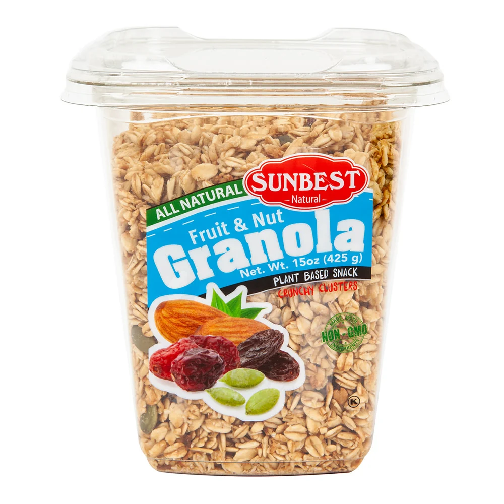 Sunbest Fruit & Nut All Natural Granola Tubs - 12ct