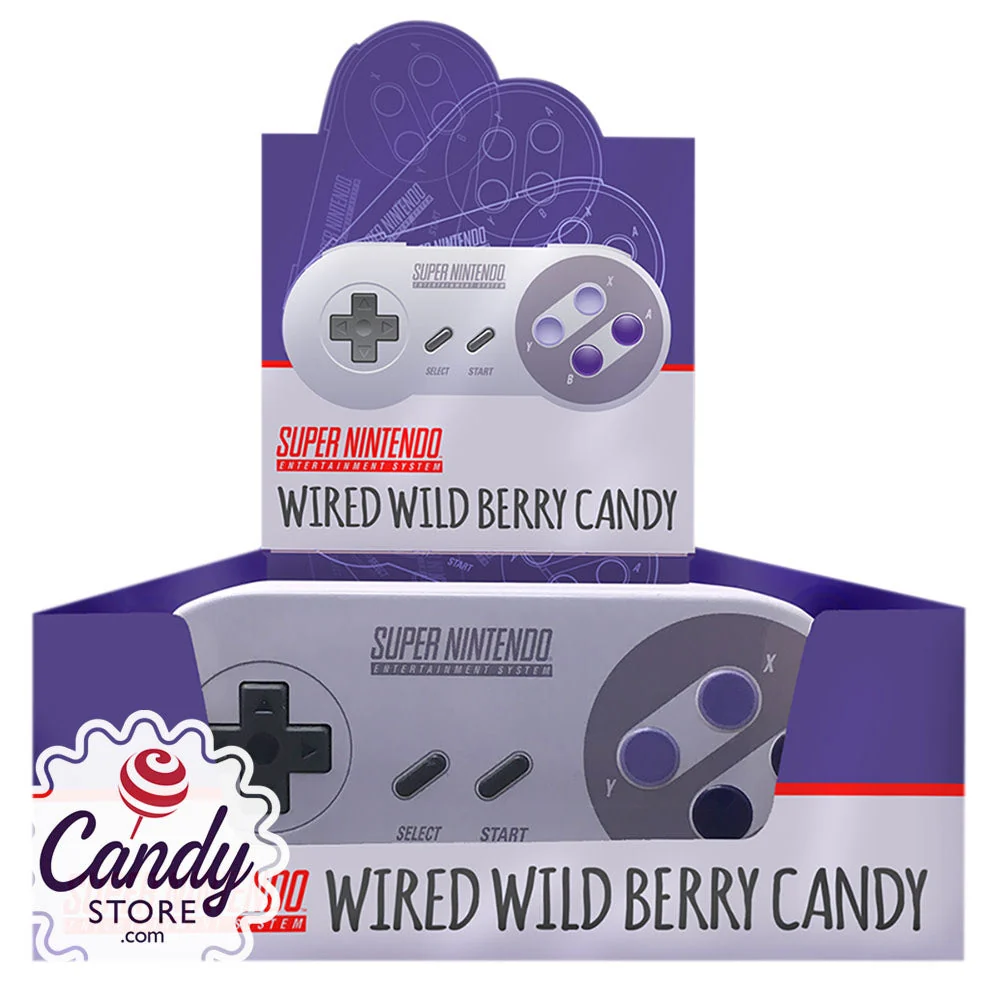 Candy Super Nintendo Controller Wild Berry Sours - 12ct Tins