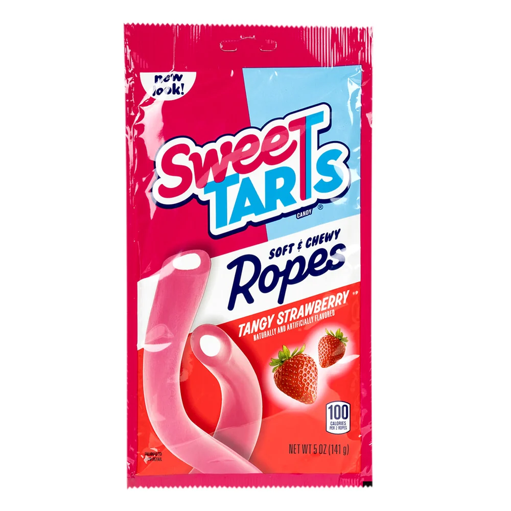 Sweetarts Tangy Strawberry Ropes Peg Bags - 12ct