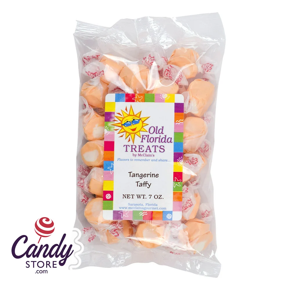 Tangerine Old Florida Treats Taffy - 12ct Bags