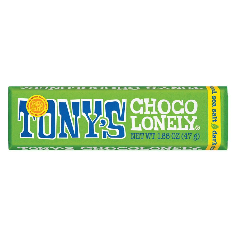 Tony's Chocolonely Dark Chocolate Almond Salt Bar - 20ct
