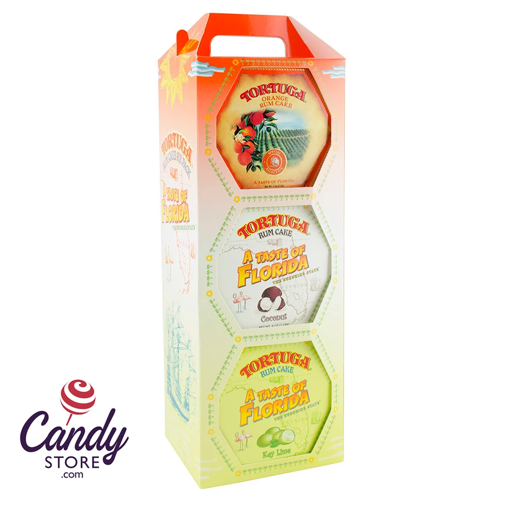 Tortuga Assorted Rum Cakes A Taste Of Florida 6-Piece - 1ct