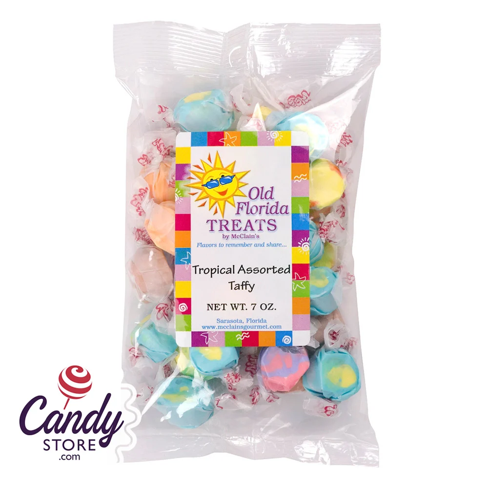 Tropical Assorted Old Florida Treats Taffy - 12ct Bags