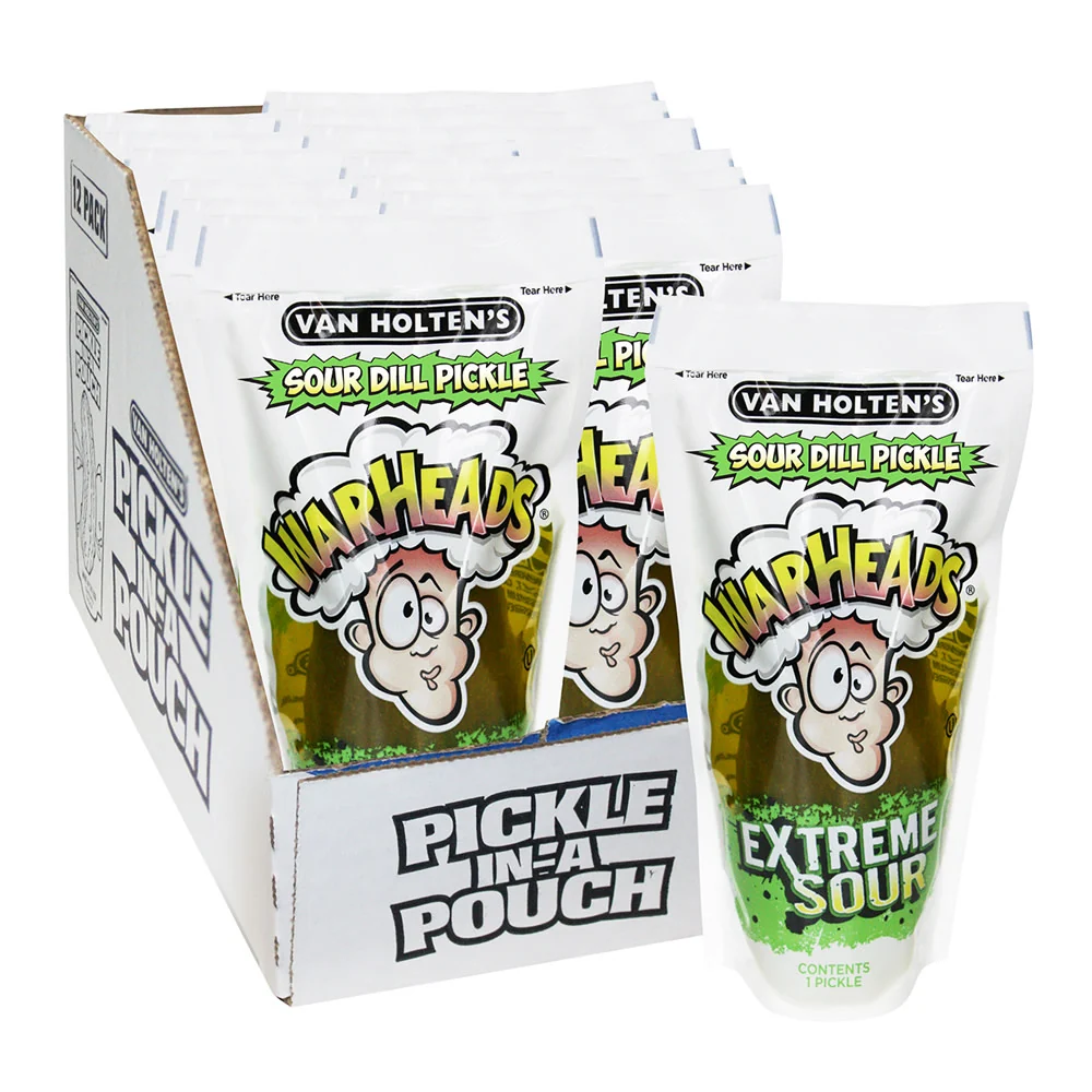 Van Holten's Warheads Pickle in a Pouch - 12ct