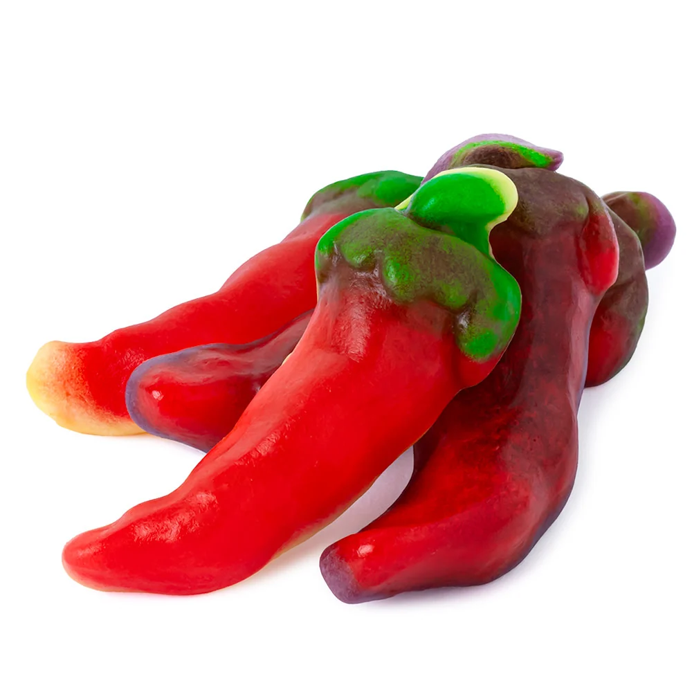 Vidal Gummy Fire Peppers - 2.2lb Bulk