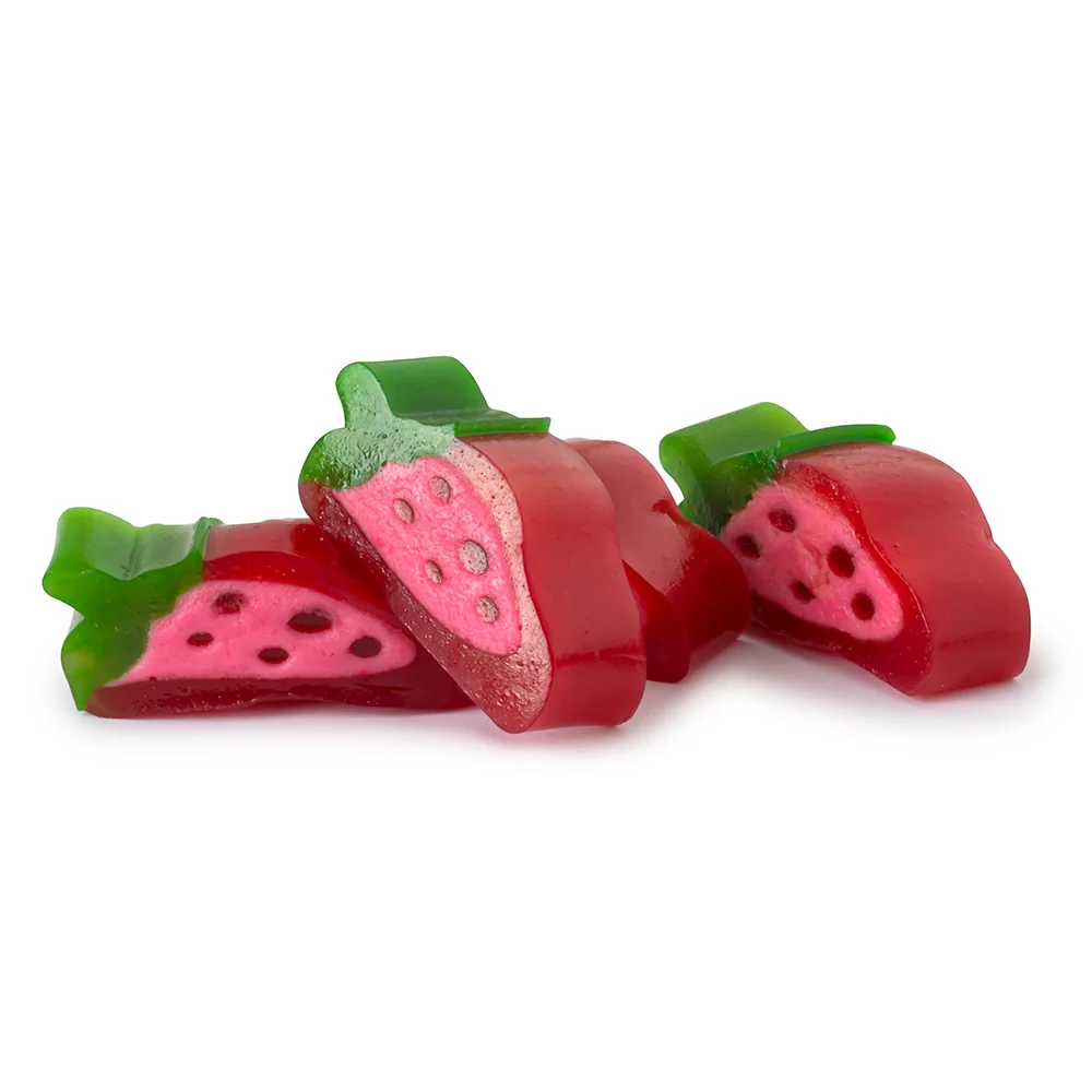 Vidal Licorice Strawberries - 3.3lb Bulk