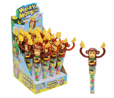 Wacky Monkey Candy-Filled Monkey with Symbols - 12ct - Image 2