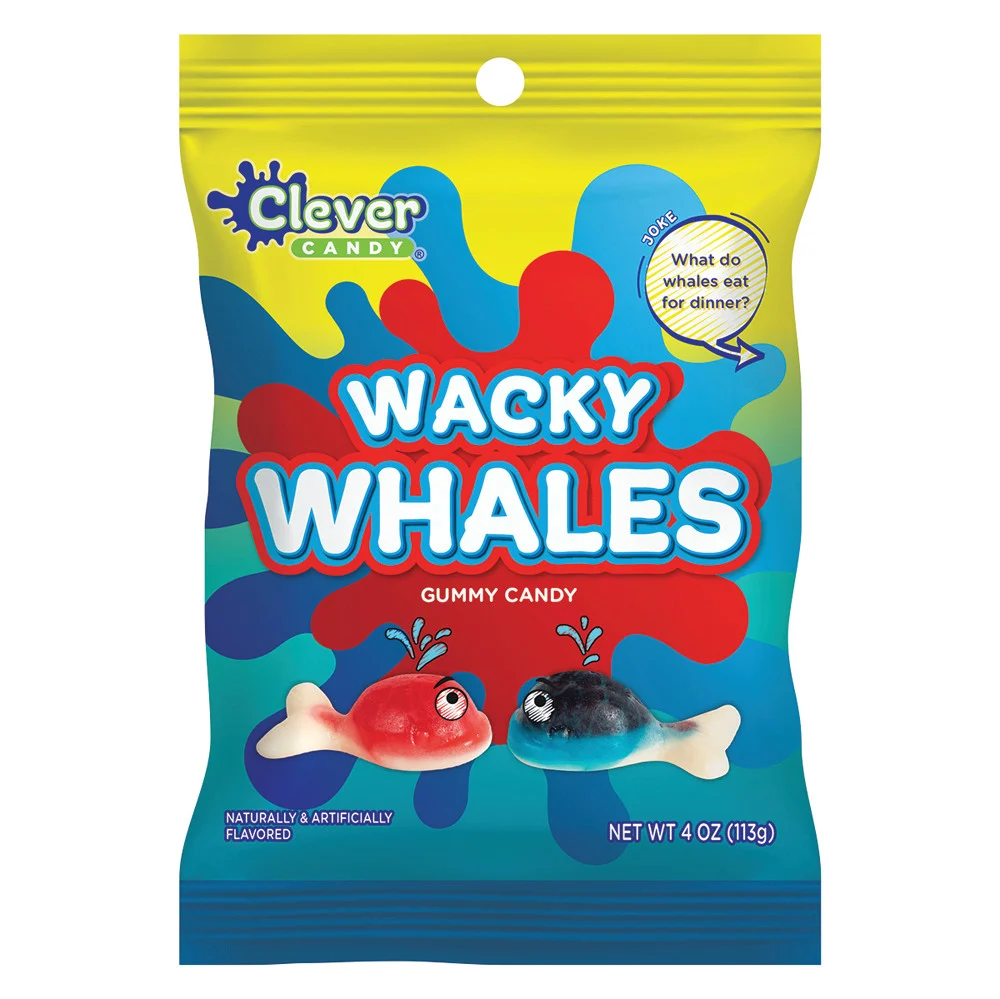 Wacky Whales Peg Bags - 12ct