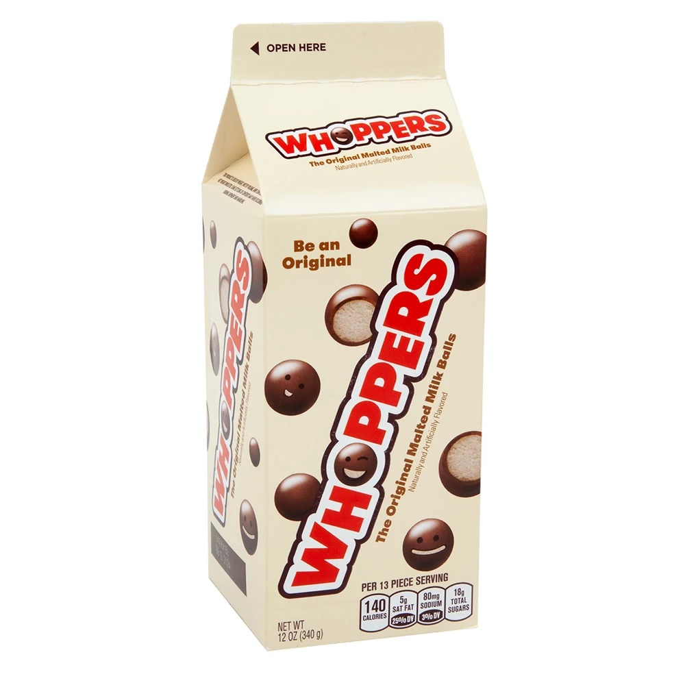 Whoppers Candy Cartons - 12ct