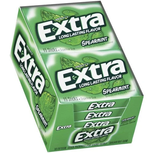 Wrigley Extra Spearmint 15 Stick - 10ct