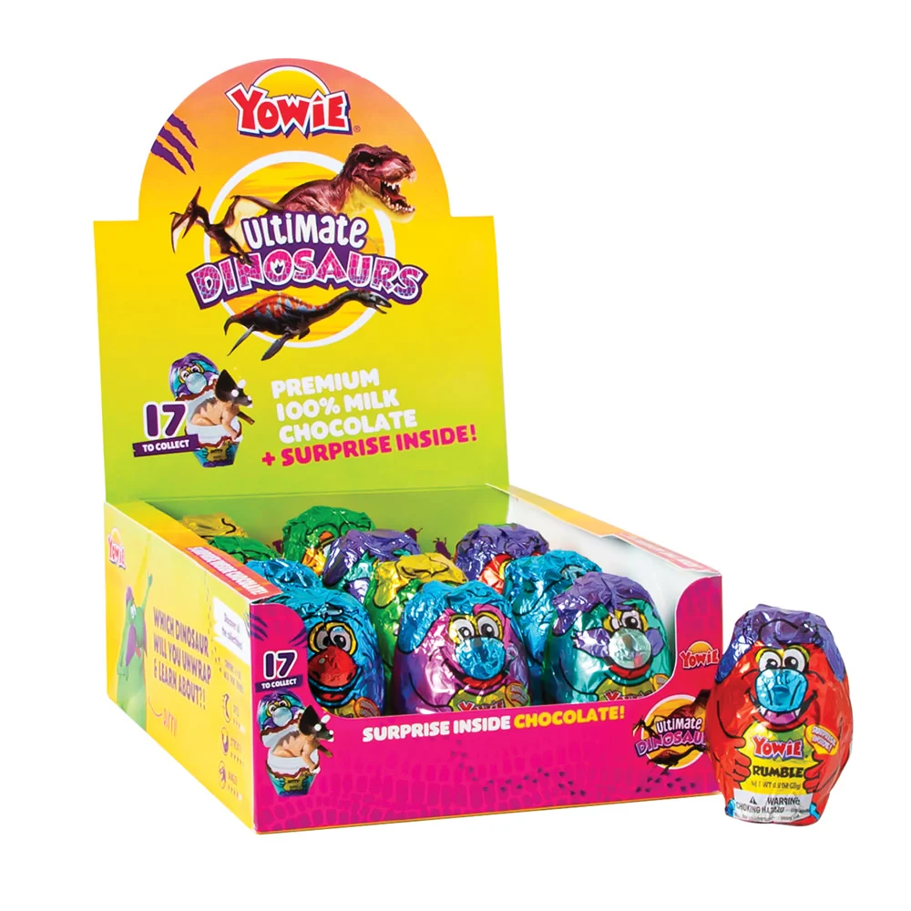 Yowie Ultimate Dinosaurs Surprise Inside Chocolate - 12ct